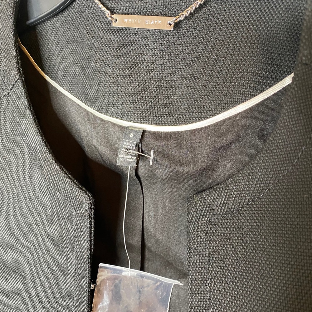 White House black market puff sleeve crop jacket - Picture 3 of 7